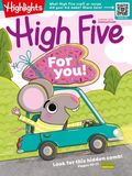 Cover of High Five, February 2026: a mouse driving a car with a heart-shaped cookie that says For you!